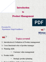 An Overview of Product Management