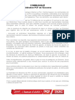 Déclaration du PCF Essonne