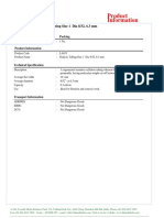 Product Information: LA653 Dialysis Tubing Size 1 Dia 8/32, 6.3 MM