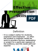Effective Presentation Skills