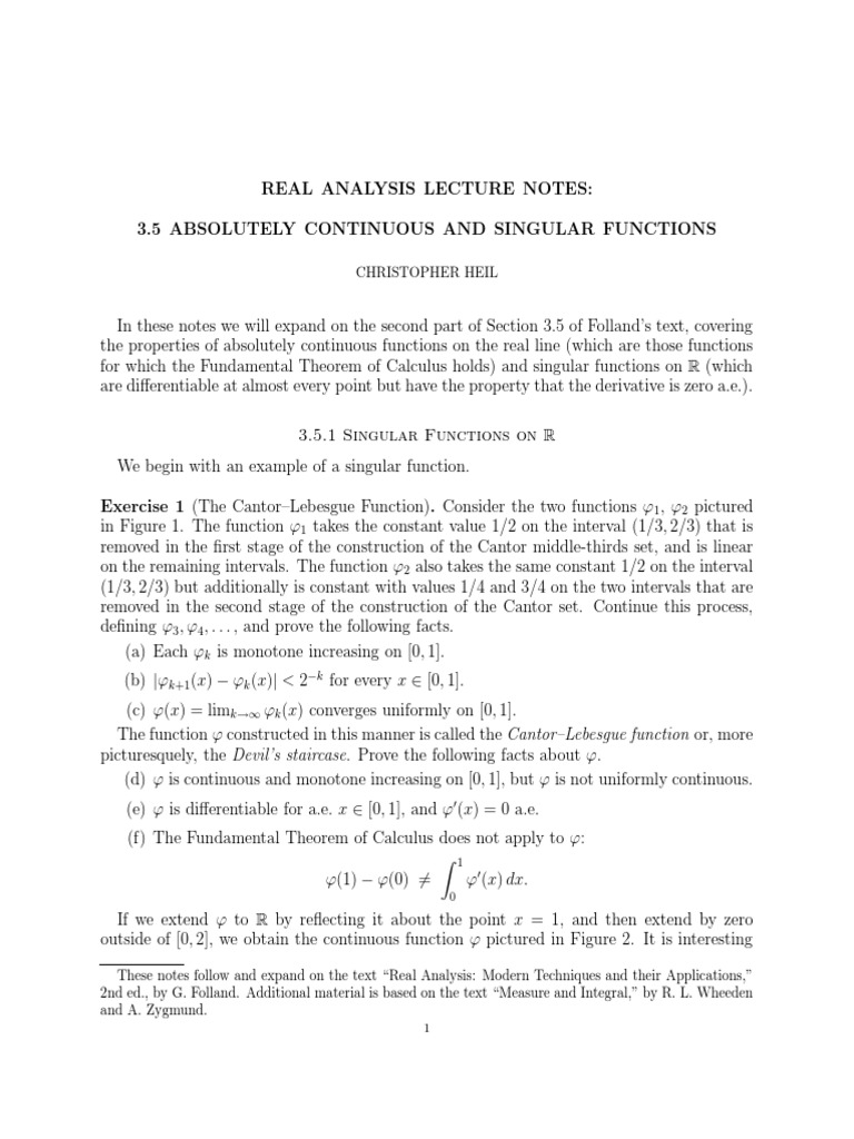 Ac Functions | PDF | Lebesgue Integration | Continuous Function