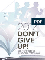 Watchtower: 2017 Jehovah's Witnesses Convention - Don't Give Up!