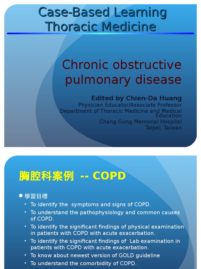 COPD Case Study and Management | PDF | Chronic Obstructive Pulmonary ...