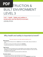 Unit 1. Health, Safety and Welfare in Construction and The Built Environment