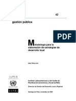 Silva Lira - Metodologia para La Elaboración de Estrategias de Desarrollo Local