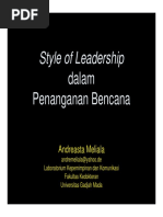 Style Leadership PD Penanganan Bencana