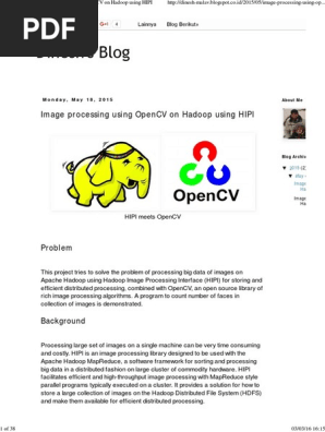 Dinesh's Blog_ Image Processing Using OpenCV on Hadoop Using HIPI