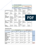 Cronograma Para Docentes Administrativos y Profesionales