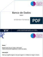 Conceitos Iniciais de Banco de Dados