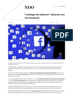 Investigan Un "Catálogo de Solteras" Italianas Con Datos Robados de Facebook