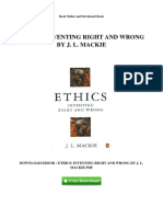 Ethics: Inventing Right and Wrong by J. L. Mackie: Read Online and Download Ebook