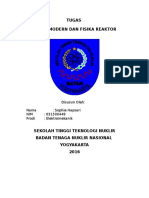 Tugas Fisika Modern Dan Reaktor - 031500449