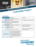 Credit Builder Products