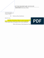 Documents Sent and Reply From The Ill Sec of State DMV PDF