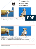 Adjust Compression and Rebound Damping with Screwdriver and Spanner