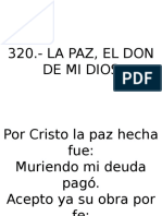 320.-La Paz, El Don de Mi Dios