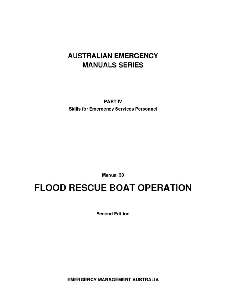 EMA Flood Rescue Boat Manual | PDF | Emergency Management | Tide