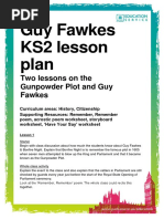 Final Guy Fawkes Lesson Plan New