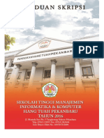 Pedoman Penulisan Skripsi Stmik Hangtuah Pekanbaru 2017 PDF