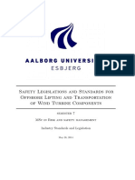 Safety Legislations and Standards For Offshore Lifting and Transportation of Wind Turbine Components