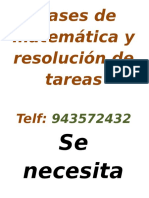 Clases de Matemática y Resolución de Tareas