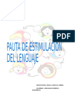 Pauta de Evaluación Del Lenguaje