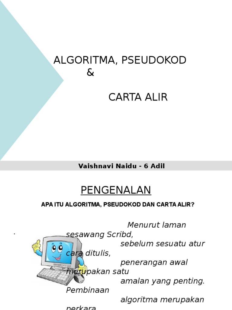 Algoritma Pseudokod Vaishu Folio | PDF