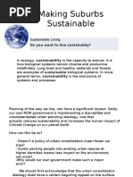 Making Suburbs Sustainable