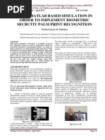 Using Matlab Based Simulation in Order To Implement Biometric Secrutiy Palm Print Recognition