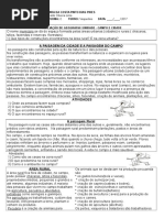 Avaliação de Geografia - I Unidade