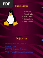 Basic Linux: - Ahmad, Indra - Tran, Darren - Young, Kevin - Yuan, Yiqian