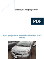  Instrucciones Toyota Key Programmer