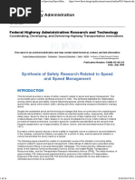 Synthesis of Safety Research Related to Speed and Speed Management, July 1998 - FHWA-RD-98-154