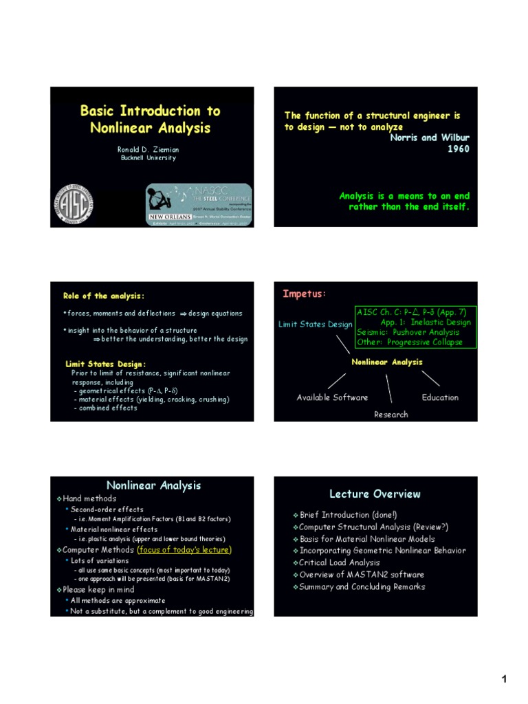 Basic Introduction To Nonlinear Analysis Pdf Pdf Nonlinear System