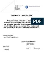 Anunt Adeverinta Medicala