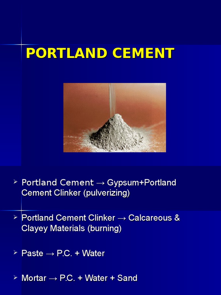 5. Portland Cement Concrete Cement
