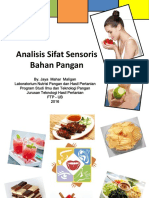 Sifat Sensoris Bahan Pangan