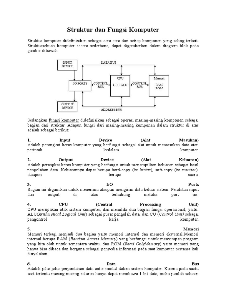 Struktur Dan Fungsi Komputer PDF