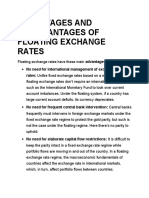 Advantages and Disadvantages of Floating Exchange Rates