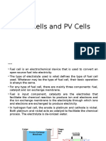 Fuel Cells and PV Cells