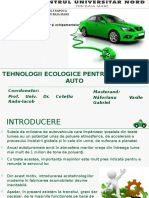 Tehnologii Ecologice Pentru Industria Auto