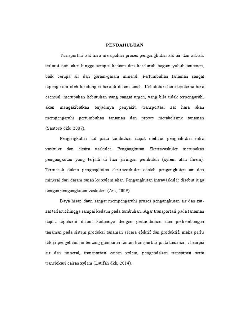 Transportasi Zat Hara