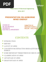 Seminar Report On Air Borne Wind Energy