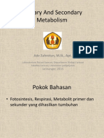 2 - 2016 - Metabolisme Primer Dan Sekunder