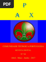 PAX nº 84 - Orgão Oficial da Comunidade Teúrgica Portuguesa