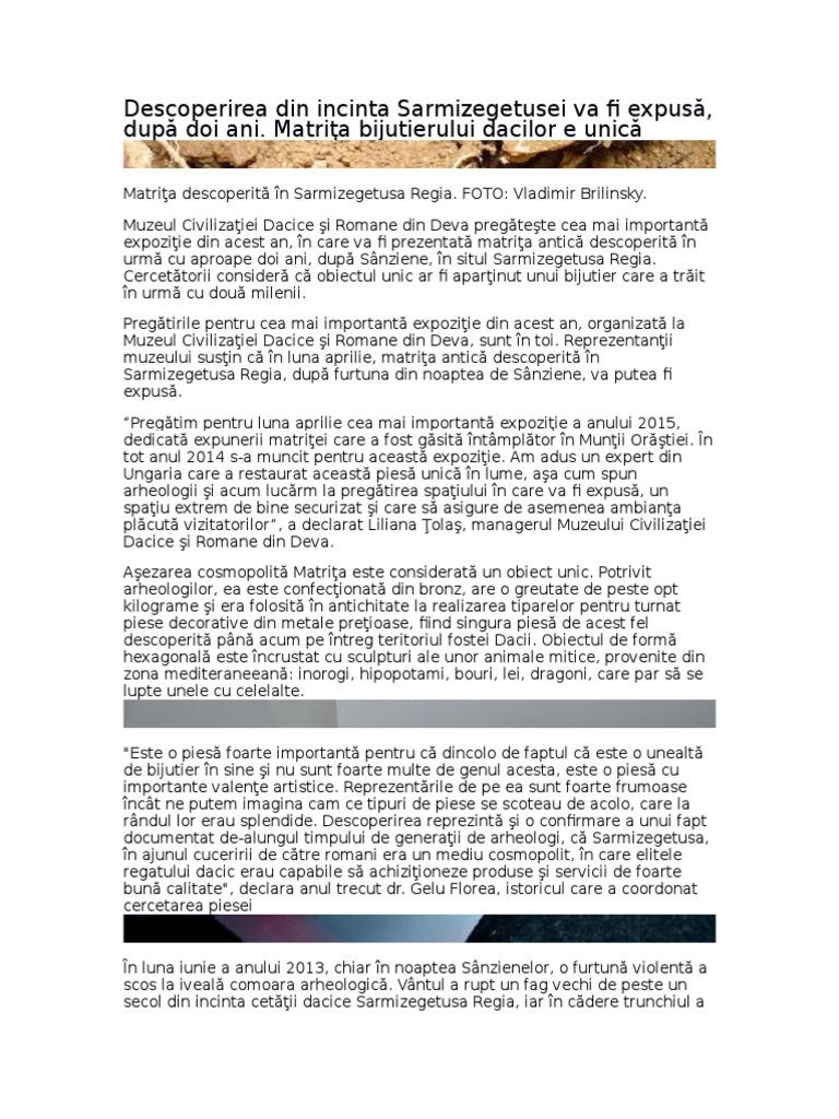 Despre Daci 2 | PDF