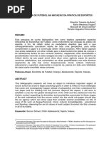 A Escolinha de Futebol Na Iniciação Da Prática de Esportes