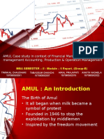 AMUL Case Study in Context of Financial Management, Cost and Management Accounting, Production & Operation Management