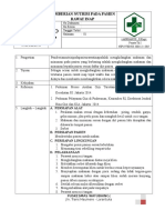 Sop Pemberian Nutrisi Pada Pasien Rawat Inap