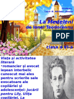 La Medeleni, de Ionel Teodoreanu, Cls A Vi-A